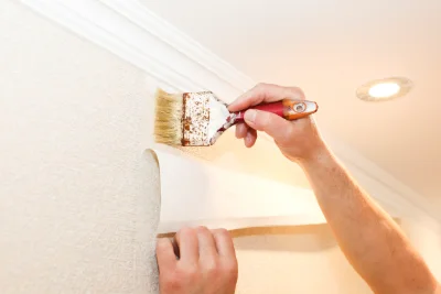 Pose de papier peint à Malauzat — revêtements muraux et toiles de verre